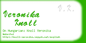 veronika knoll business card